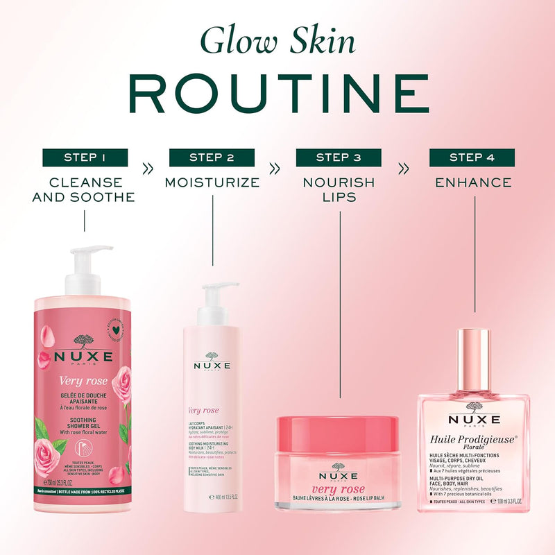NUXE Very Rose Soothing Moisturising Body Milk 24H, 400 ml Nuxe