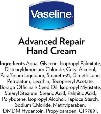 Pack of 2, Vaseline Intensive Care Advanced Repair Hand Cream 75ml Greenwize