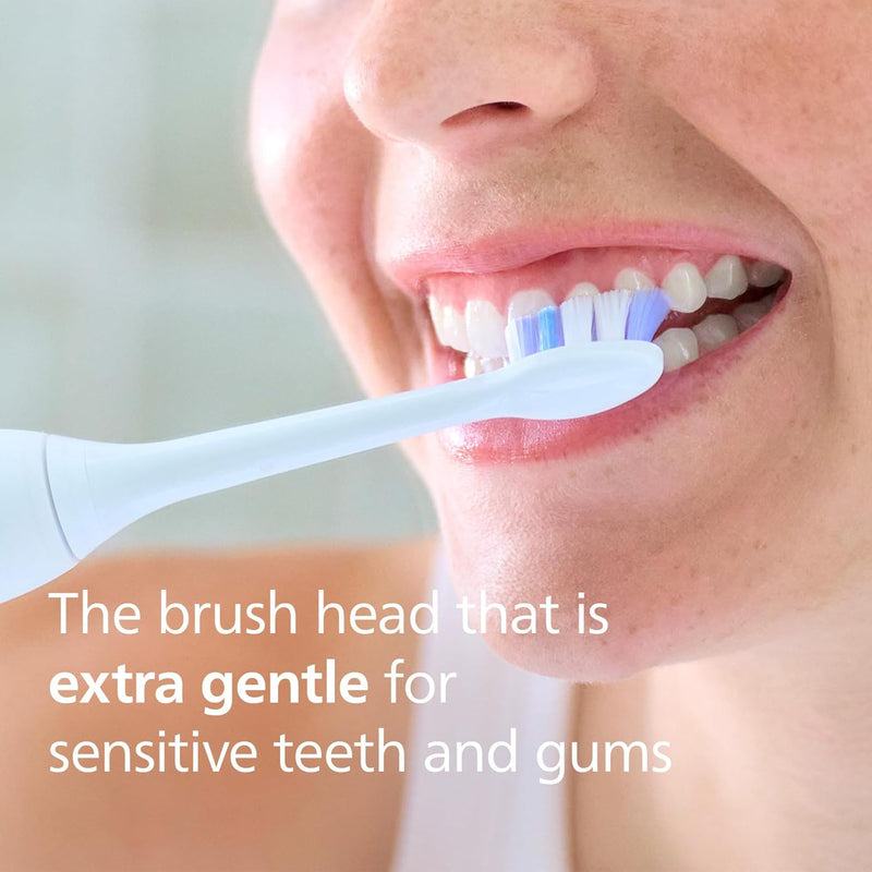 Philips Sonicare S2 Sensitive, Genuine Replacement Toothbrush Heads, White, 4 Pack, HX6054/87 Philips