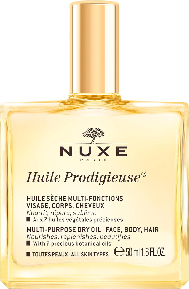 NUXE Huile Prodigieuse Multi-Purpose Dry Oil for Face, Body and Hair, Iconic Dry Oil, Nourishes, Repairs & Enhances Skin & Hair, Multi-Purpose Vegan Formula Greenwize