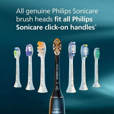 Philips Sonicare G3 Premium Gum Care, Genuine Replacement Toothbrush Heads Black 4 Pack PHILIPS