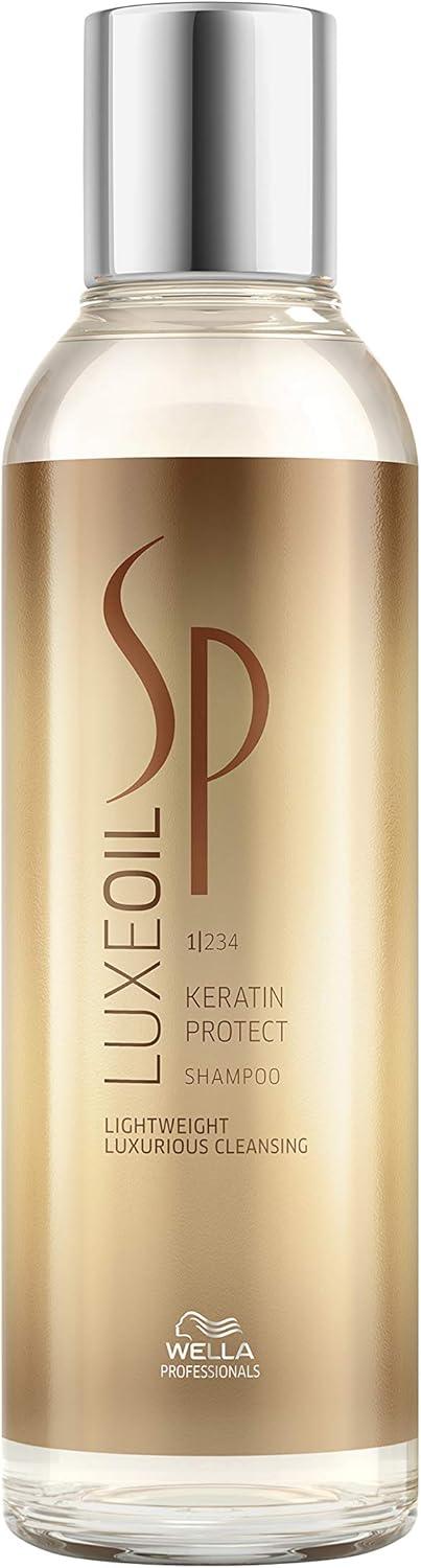 Wella SP System Professional Luxeoil Keratin Protect Shampoo Pack of 1 (1 x 200 ml) Greenwize
