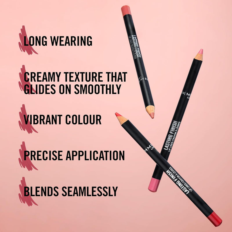 Rimmel Lasting Finish 8HR Lip Liner, Shade Cappuccino, 1.2 g Rimmel