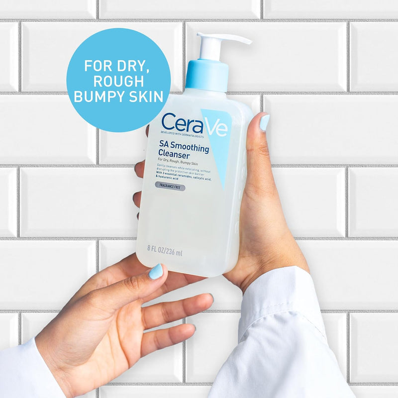 CeraVe SA Smoothing Cleanser with Salicylic Acid for Dry, Rough & Bumpy Skin 473ml Greenwize