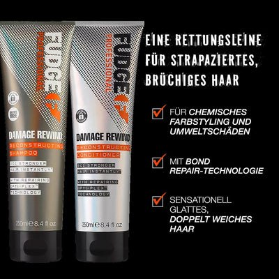 Fudge Professional Damage Rewind Reconstructing Shampoo, Hair Repair, 90 Percent Stronger Hair, Bond Repair Technology, 250 ml Greenwize