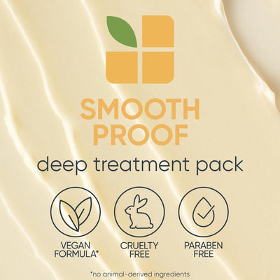 Biolage ,SmoothProof ,Deep Treatment Pack ,Smoothing Deep Treatment Mask ,for Frizzy Hair 100 ml Greenwize