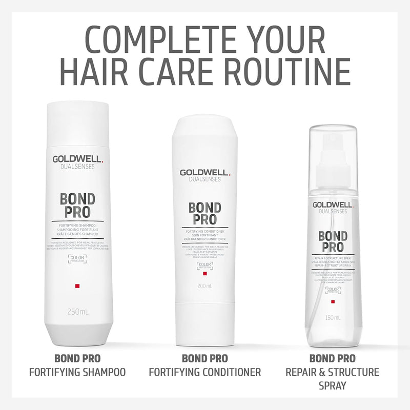 Goldwell Dualsenses Bond Pro BondPro+ Repair and Structure Spray for Damaged Hair, Nourishing Strengthening Heat Protection, 150ml Goldwell