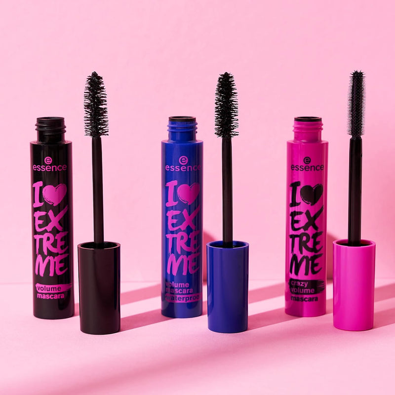 ESSENCE I LOVE EXTREME WATERPROOF VOLUME MASCARA - BLACK, 12ml. Greenwize