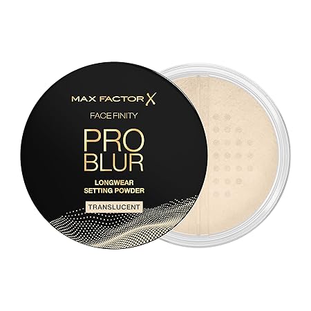 Max Factor Facefinity Pro Blur Longwear Setting Powder, 001 Translucent, Lightweight Face Powder, Long-lasting, Poreless Finish, 10.5g Max Factor
