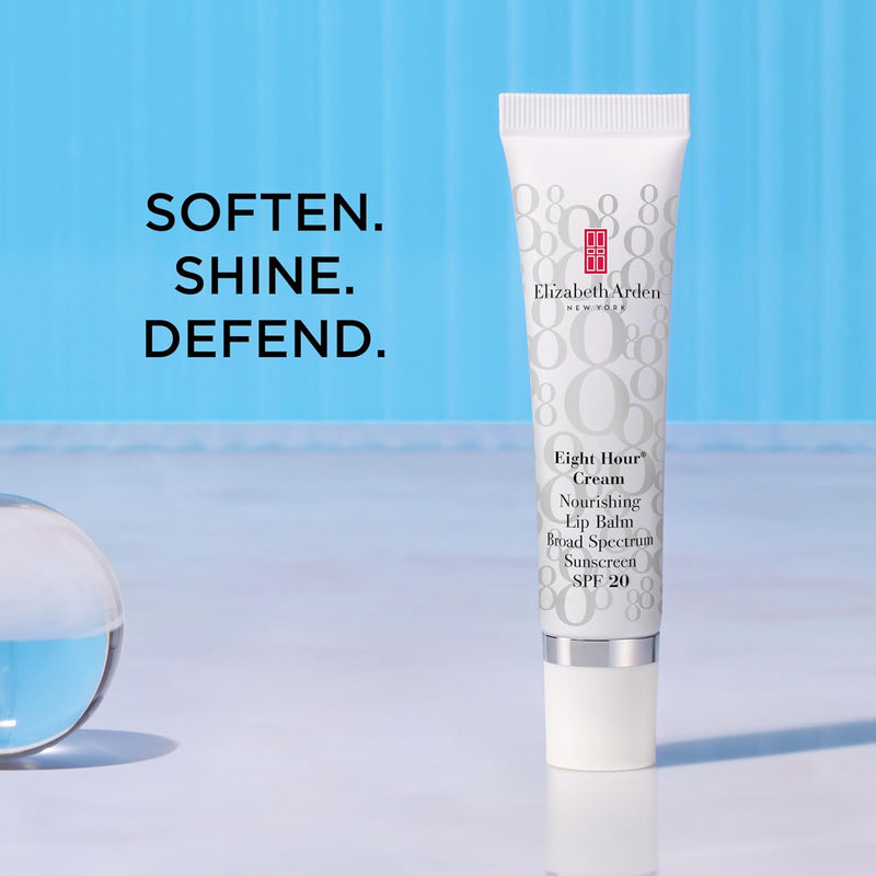 Elizabeth Arden Eight Hour Cream Nourishing Lip Balm SPF 20, 14.8ml, Long-lasting Moisture & Conditioning, Sun Protection for Dry Lips, Unisex Greenwize
