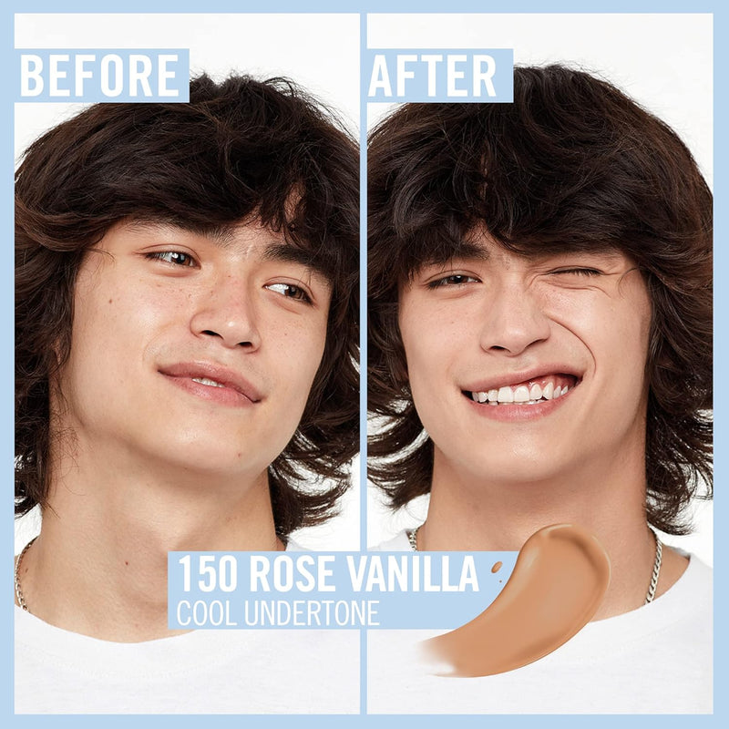 Rimmel Kind + Free Moisturising Skin Tint Foundation, Rose Vanilla 150 Greenwize
