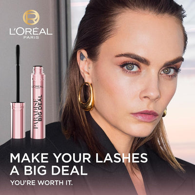 L'Oréal Paris Mascara, Paradise Big Deal Lengthening and Volumising Mascara, For Buildable Lash Impact, No Clumping, Suitable for Sensitive Eyes and Contact Lens Wearers, Washable Black ‎L'Oreal Paris