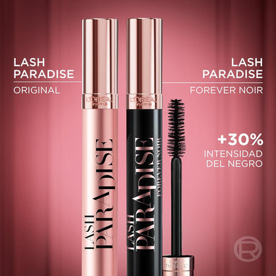 L'Oréal Paris, Paradise Forever Noir Mascara, Ultra intense black pigments for 20X intense volume and upto 36hour wear. L'Oréal Paris