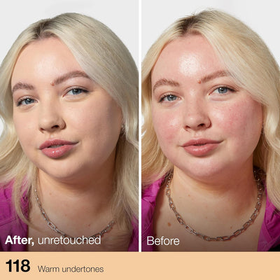 Maybelline Fit Me Foundation, Medium Coverage, Blendable With a Matte and Poreless Finish, For Normal to Oily Skin, Shade: 118 Light Beige, 30ml Greenwize