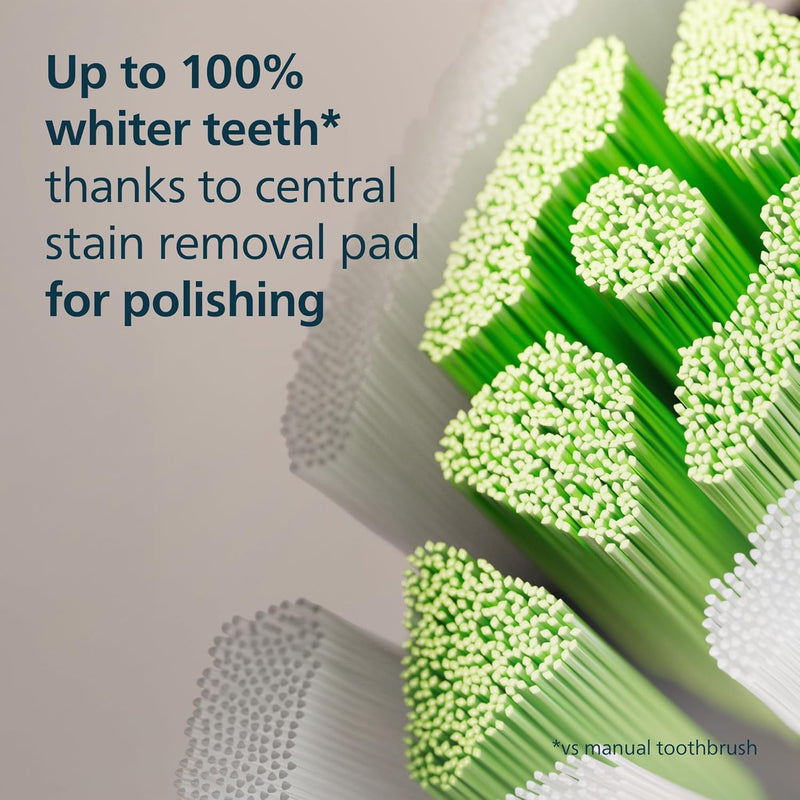 Philips Sonicare W2 Optimal White, Genuine Replacement Toothbrush Heads, Black, 8 Pack, HX6068/88 Philips
