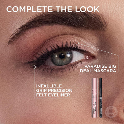 L'Oréal Paris Mascara, Paradise Big Deal Lengthening and Volumising Mascara, For Buildable Lash Impact, No Clumping, Suitable for Sensitive Eyes and Contact Lens Wearers, Washable Black ‎L'Oreal Paris