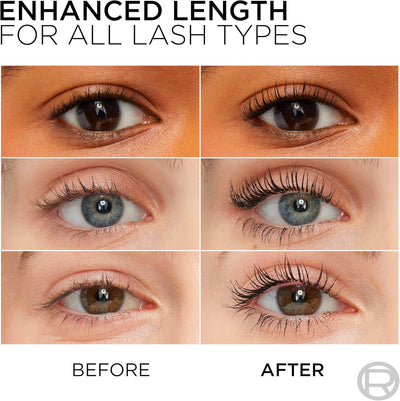 L'Oréal Paris Mascara, Telescopic Original Mascara to Achieve Dramatic Length and Definition, Up to +71 Percent Lengthening Effect, Smudge-Resistant and Long-Wearing Formula for Up to 36H Wear, 8ml ‎L'Oréal