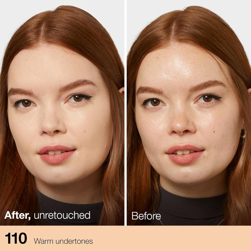 Maybelline Fit Me Foundation, Medium Coverage, Blendable With a Matte and Poreless Finish, For Normal to Oily Skin, Shade: 110 Porcelain, 30ml Greenwize