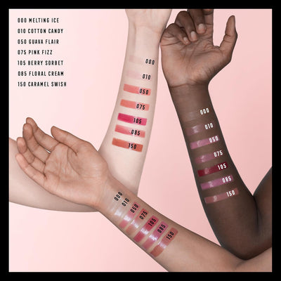 Max Factor 2000 Calorie Lip Glaze Pink Fizz, Full Shine Lip Gloss, Nourishing with Hyaluronic Acid & Squalane, Instant Plump, Non-Sticky, Vanilla-Milk Scent, Fuller Looking Lips Greenwize