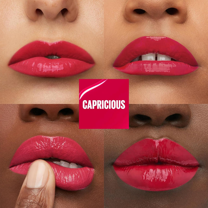 Maybelline New York Lip Colour, Smudge-free, Long Lasting up to 16h, Liquid Lipstick, Shine Finish, SuperStay Vinyl Ink, 45 Capricious Greenwize