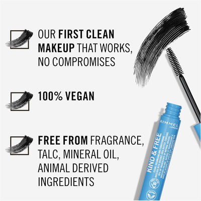 Rimmel Kind + Free Volume & Length Mascara, Black, 7ml Rimmel