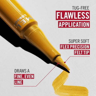 Rimmel Wonder'Ink Precision Liquid Eyeliner Pen, 002 Spiced Chestnut, Waterproof, Smudge-proof, Long-Lasting, Highly Pigmented Formula, True Matte Finish, Soft Felt Tip, Cruelty Free, Vegan Rimmel
