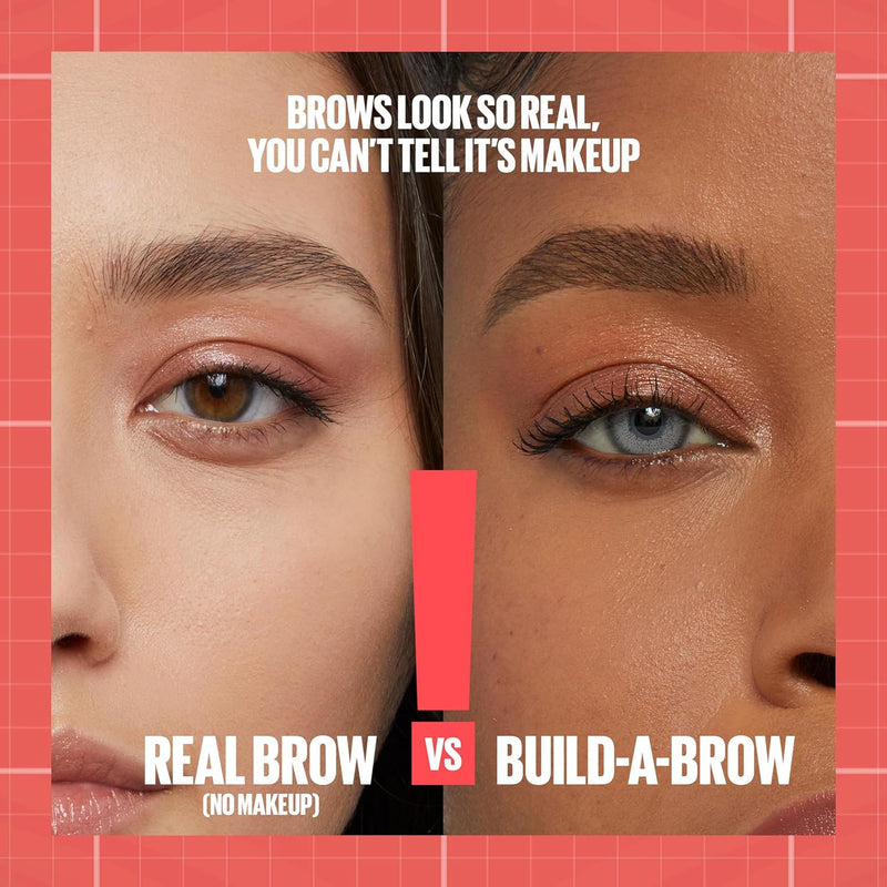 Maybelline New York, Build A Brow: 2 in 1 Brow Pen + Sealing Gel, Real-looking, Fuller Brows, Waterproof, Sweat- & Smudge-resistant, 24H Wear, Vegan Formula, Shade 250: Blonde Greenwize