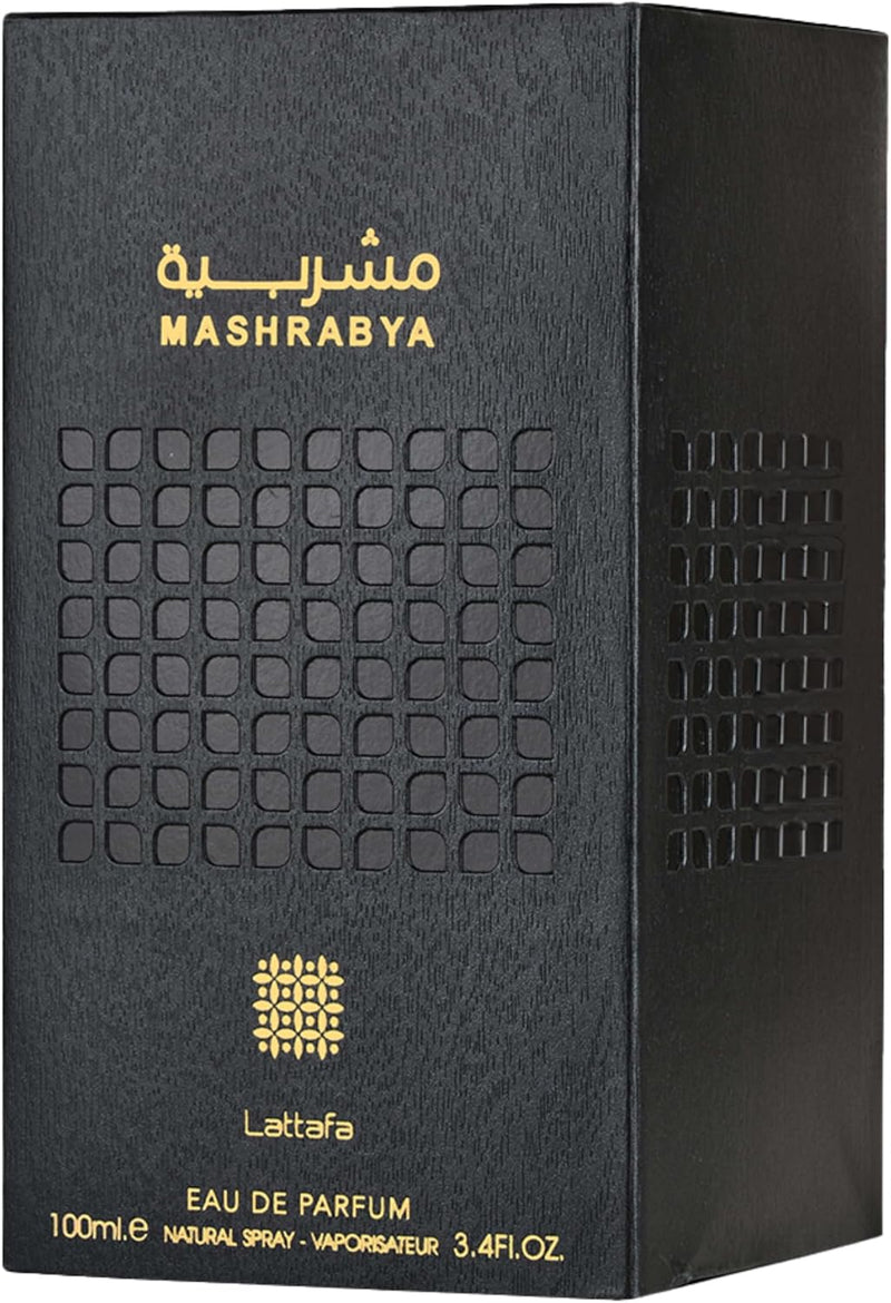 Lattafa Mashrabya for Unisex Eau de Parfum Spray, 3.4 Ounce / 100 ml Lattafa