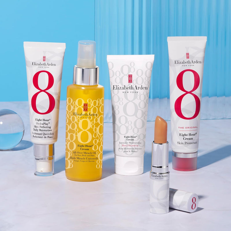 Elizabeth Arden Eight Hour HydraPlay™ Skin Perfecting Daily Moisturizer (45ml) Lightweight, Pore-Refining, Hydrating Vegan Cream for Face, Brightening Skin Primer Greenwize