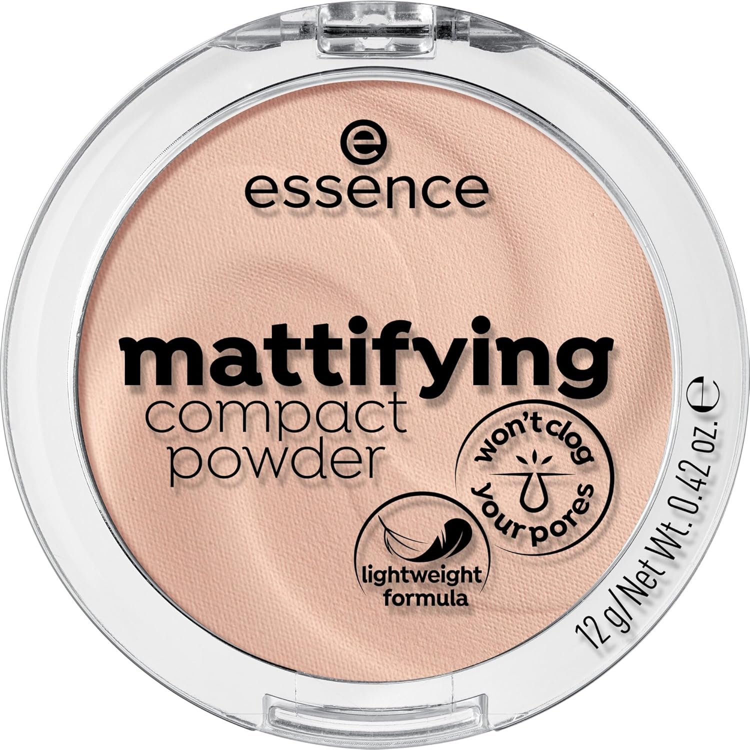essence cosmetics Mattifying Compact Powder, No. 11 Pastel Beige, Nude, for Combination Skin, for Dry Skin, for Blemished Skin, Mattifying, Matte, Vegan, Nanoparticles Free (12 g) Greenwize
