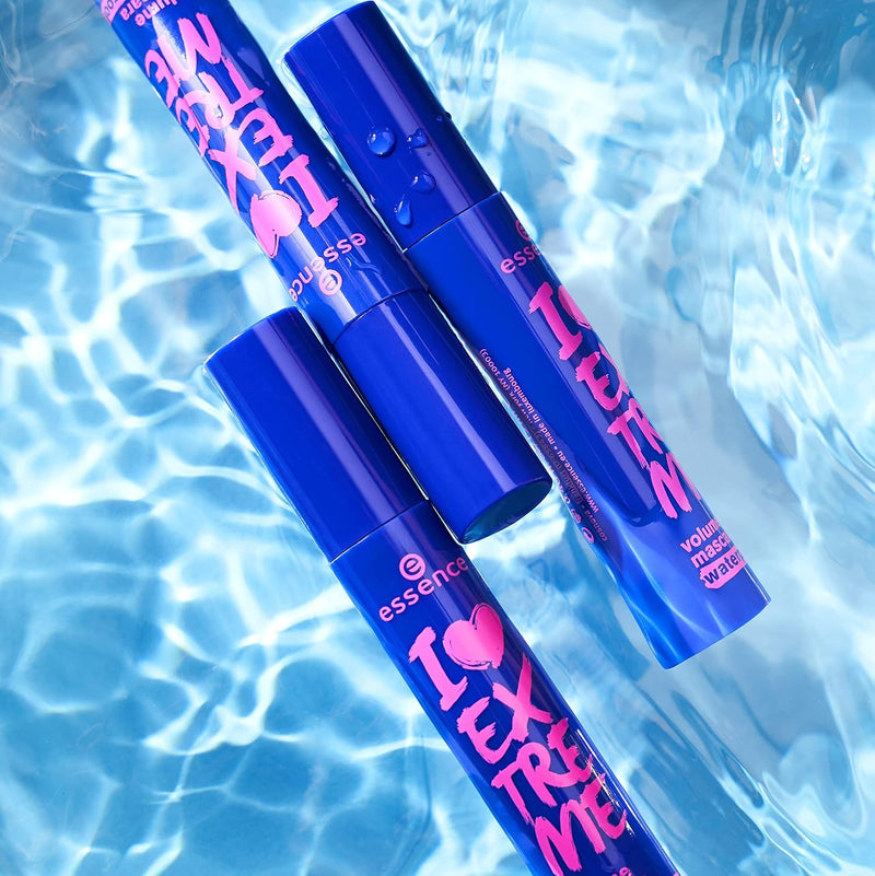 ESSENCE I LOVE EXTREME WATERPROOF VOLUME MASCARA - BLACK, 12ml. Greenwize