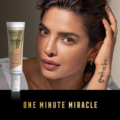 Max Factor Miracle Pure Foundation, Warm Almond 45 Greenwize