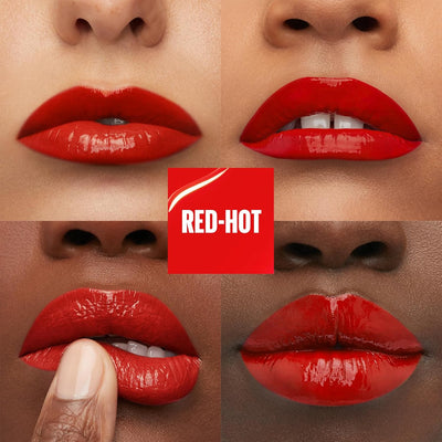 Maybelline New York Lip Colour, Smudge-free, Long Lasting up to 16h, Liquid Lipstick, Shine Finish, SuperStay Vinyl Ink, 25 Red Hot Greenwize