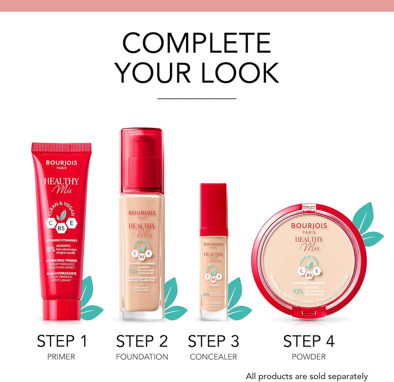 Bourjois - Healthy Mix Clean Foundation, Ton 051, Light Vanilla 30ml Greenwize