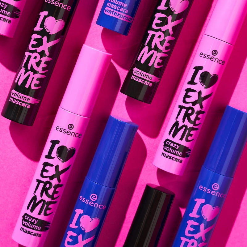 ESSENCE I LOVE EXTREME WATERPROOF VOLUME MASCARA - BLACK, 12ml. Greenwize