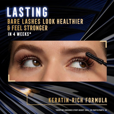 Max Factor False Lash Effect Supreme Recharge Mascara - Black, Instant 7x Volume, Healthier-Looking Lashes, Keratin-Rich Formula, Refillable Mascara Max Factor