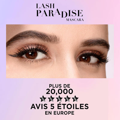 L'Oréal Paris Intense Volume Mascara, Eyelash Lengthening for Sensitive Eyes, Gentle and Flake Free, With Castor Oil, Lash Paradise, Intense Black Greenwize