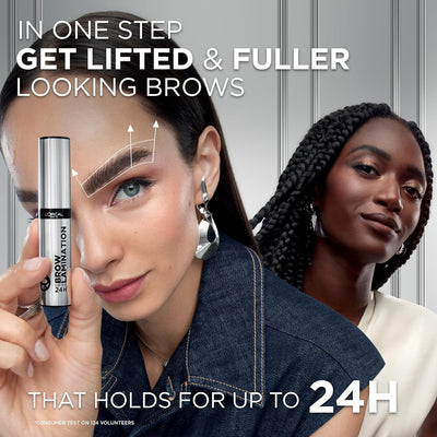 L'Oréal Paris Brow Lamination Gel, Hold for up to 24 Hours*, Day and Night, Lifted and Fuller-looking Brows, Infallible Brow Lamination Gel, Clear, 15g L'Oréal Paris