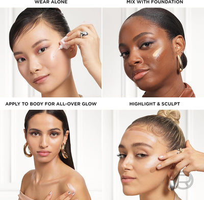 L'Oréal Paris Multi-Use Glow Enhancer, 24h Hydration with Shea Butter and Glycerin, for Face and Body, Paradise Lumi Glotion, Shade 901: Fair Glow, 40 ml Greenwize