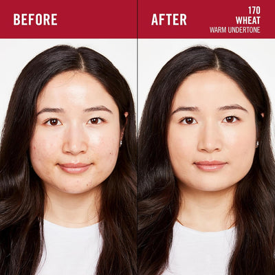 Rimmel Lasting Finish 35Hr Foundation 170 Wheat, Full Coverage, Hydrating, SPF20, Hyaluronic Acid, Vitamin E, 2% Niacinamide, All Day Wear, Vegan, Cruelty Free Foundations
