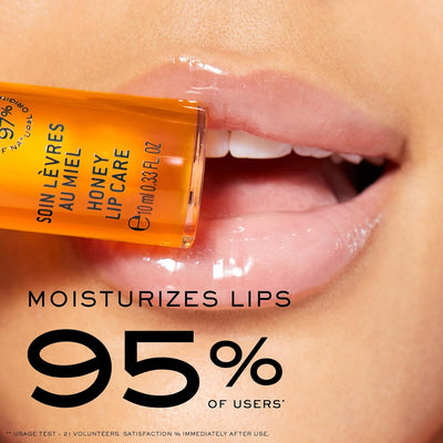 NUXE Rêve de Miel Honey Lip Care, Clear Lip Treatment, Beautifies with a Natural Finish, Non-Sticky Texture, With Soothing Honey, Vegan Formula Greenwize