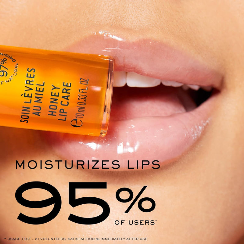 NUXE Rêve de Miel Honey Lip Care, Clear Lip Treatment, Beautifies with a Natural Finish, Non-Sticky Texture, With Soothing Honey, Vegan Formula Greenwize