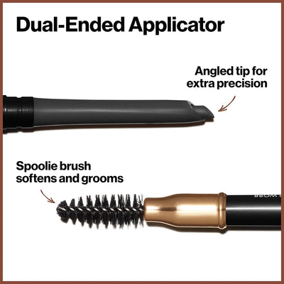 Revlon Colorstay Eyebrow Pencil with Spoolie Brush, Waterproof, Longwearing, Angled Tip Applicator for Perfect Brows, Soft Black (225) Greenwize