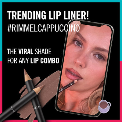 Rimmel Lasting Finish 8HR Lip Liner, Brownie Pie, Highly Pigmented Formula, Long-Wearing Creamy Colour, Precise Application and Seamless Blend, For Big & Plump Lips, Vegan & Cruelty Free, 1.2g Rimmel