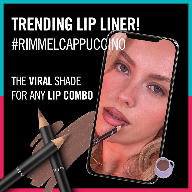 Rimmel Lasting Finish 8HR Lip Liner, Shade Cappuccino, 1.2 g Rimmel