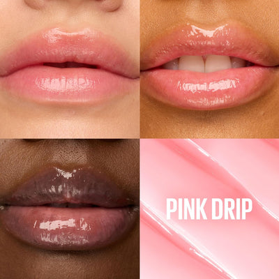 Maybelline New York Lifter Glaze, Lip Balm, formulated with Hyaluronic Acid & Acerola Cherry Extract, for up to 24H hydration, ultra-comfortable feel (Shade: Pink Drip) Maybelline