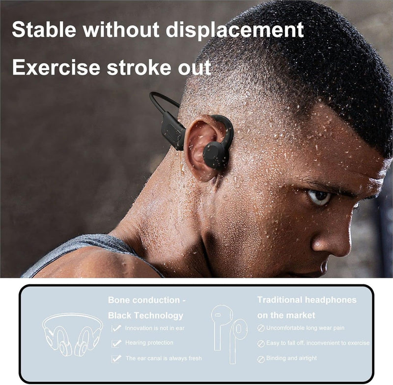 E VG02 Audifonos Bone Conduction Earphone Headphone Open Ear Air Neckband Wireless Ear Hook Earbuds For Sport Riding Bicycle Greenwize