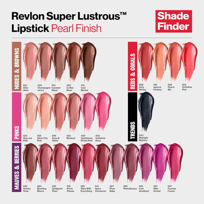 Revlon Super Lustrous Pearl Lipstick, 4.2 g, Gold Pearl Plum 610 Revlon