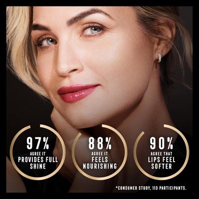 Max Factor 2000 Calorie Lip Glaze Cotton Candy, Full Shine Lip Gloss, Nourishing with Hyaluronic Acid & Squalane, Instant Plump, Non-Sticky, Vanilla-Milk Scent, Fuller Looking Lips Max Factor