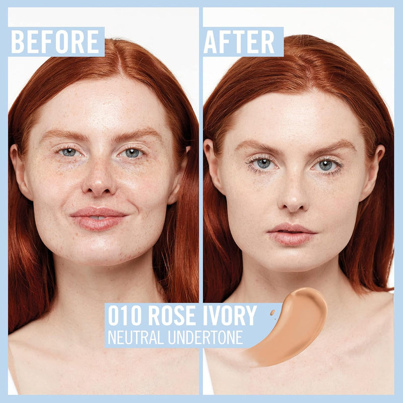 Rimmel Kind + Free Moisturising Skin Tint Foundation, Rose Ivory 10 Greenwize